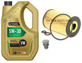 FOR SEAT IBIZA  1.6 TDI MK4 TECHNOLUBE SERVICE KIT 5L OIL & OIL FILTER & PLUG