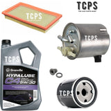 SERVICE KIT FOR NISSAN QASHQAI 1.5 DCI 10-13 FUEL OIL AIR FILTER & 5L GRANVILLE