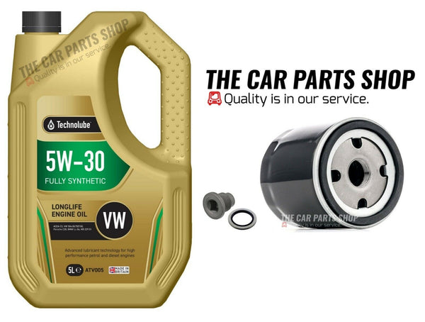 SERVICE KIT FOR NISSAN QASHQAI 1.5 DCI 10-13 5L 5W30 C3 OIL & OIL FILTER & PLUG