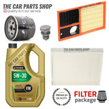 FOR VW POLO MATCH 1.4 PETROL MK4 SERVICE KIT 5L OIL & 3 NEW FILTERS OE QUALITY