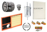 FOR VW POLO MATCH 1.4 PETROL MK4 FULL SERVICE FILTER KIT & NGK SPARK PLUGS X 4