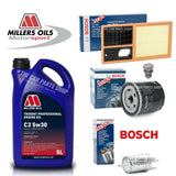 BOSCH SERVICE KIT FITS VW POLO MATCH 1.4 2006-2010 BOSCH AIR OIL FUEL & MILLERS