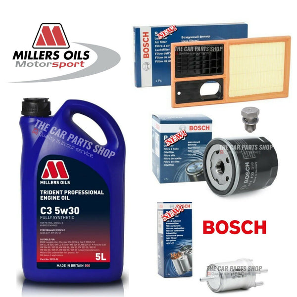 BOSCH SERVICE KIT FITS VW POLO MATCH 1.4 2006-2010 BOSCH AIR OIL FUEL & MILLERS