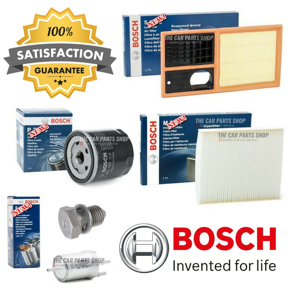 TO FIT VW POLO 1.4 PETROL 06-10 BOSCH SERVICE FILTER KIT AIR OIL CABIN FUEL PLUG