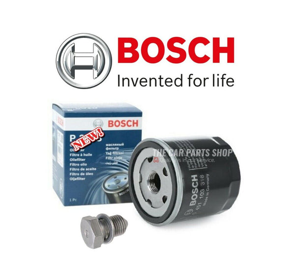 NEW BOSCH OIL FILTER AND SUMP PLUG TO FIT VW POLO 1.4 PETROL 06-10 BRAND NEW