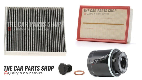 FOR VW GOLF 1.5 HYBRID MK8 SERVICE FILTER KIT AIR OIL CABIN SUMP PLUG PACK