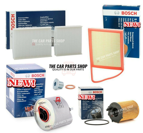 COMPLETE BOSCH SERVICE FILTER KIT FOR CITROEN DS3 1.6 HDI 2009> ALL NEW FILTERS