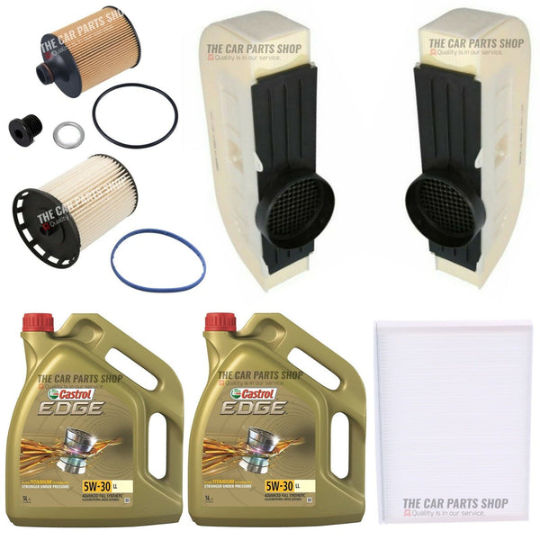 FOR AUDI SQ7 TDI QUATTRO MK2 FULL SERVICE KIT WITH 10L CASTROL EDGE 5W30 OIL