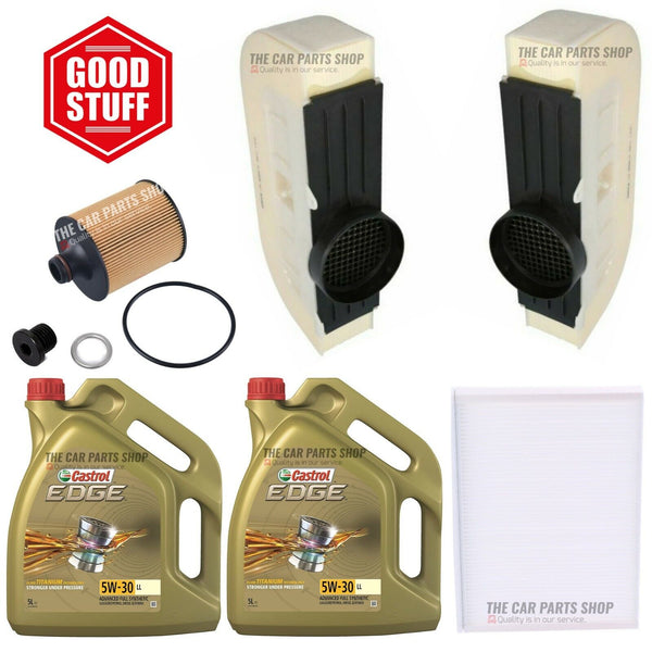 FOR AUDI SQ7 TDI QUATTRO MK2 SERVICE KIT 10 CASTROL & AIR CABIN OIL SUMP PLUG
