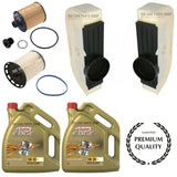 FOR AUDI SQ7 TDI QUATTRO MK2 SERVICE KIT FUEL AIR OIL FILTER & 10L CASTROL EDGE