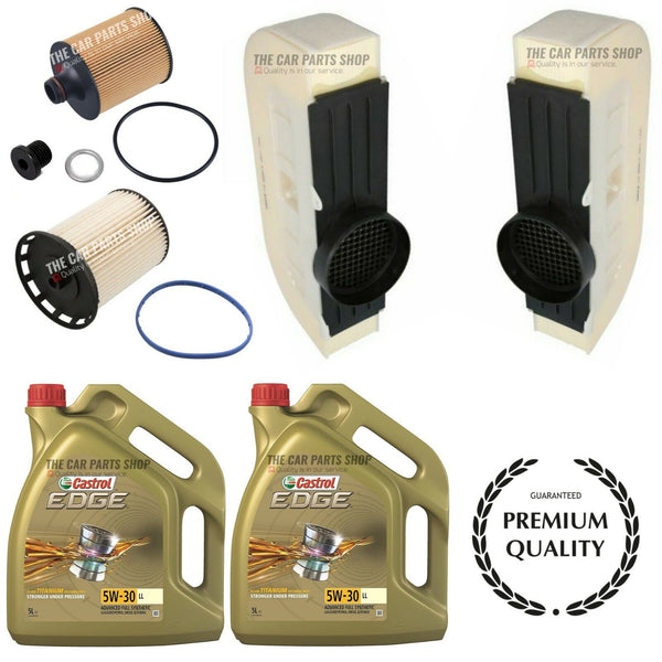 FOR AUDI SQ7 TDI QUATTRO MK2 SERVICE KIT FUEL AIR OIL FILTER & 10L CASTROL EDGE