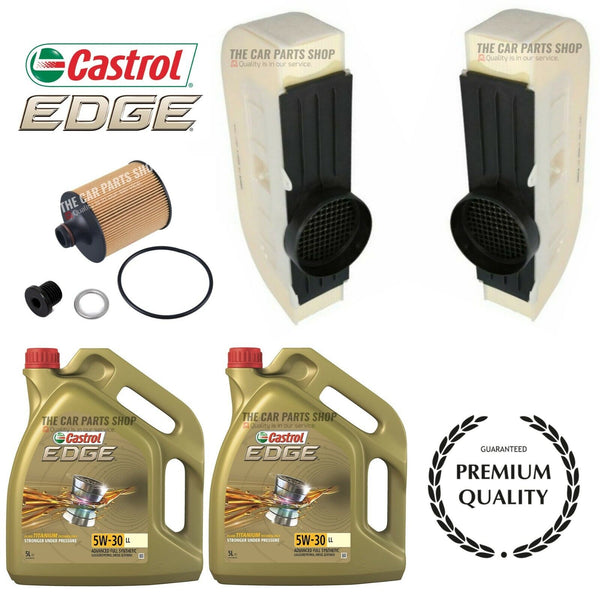 FOR AUDI SQ7 TDI QUATTRO MK2 SERVICE KIT 10L CASTROL & AIR OIL FILTER & NEW PLUG