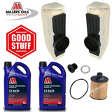 SERVICE KIT FITS AUDI SQ7 4.0 TDI 2016-2019 10L MILLERS PROFESSIONAL & 3 FILTERS