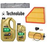 FITS BMW 120D E82 07-14 SERVICE KIT 6L TECHNOLUBE + POLLEN AIR OIL & SUMP PLUG