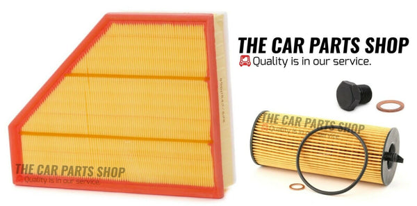 AIR AND OIL SERVICE FILTER KIT FOR BMW 1 SERIES 120D E82 07-14 WITH SUMP PLUG
