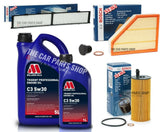 BOSCH SERVICE KIT FOR BMW 120D E82 07-14 BOSCH CABIN AIR OIL & MILLERS 5W30 OIL