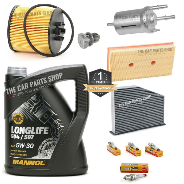 FOR VW GOLF 1.6 FSI PETROL MK5 SERVICE KIT WITH NGK SPARK PLUGS X 4