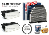 FITS MERCEDES E350 CDI COUPE 3.0 BOSCH SERVICE FILTER KIT AIR OIL POLLEN PLUG