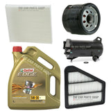 FULL SERVICE KIT FOR HONDA CIVIC 1.6 DIESEL WITH 5 LITRES CASTROL EDGE 5W30