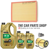 FITS VW AMAROK 2.0 TDI 2010-2016 SERVICE KIT 7L 5W30 + AIR & OIL FILTER & PLUG