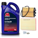 5L MILLERS & AIR OIL FILTER SERVICE KIT FOR VAUXHALL VECTRA ELITE 1.9 CDTI