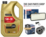 BOSCH SERVICE KIT FOR CITROEN C1 1.0 PETROL 05-10 BOSCH AIR OIL & 5L 5W30 OIL
