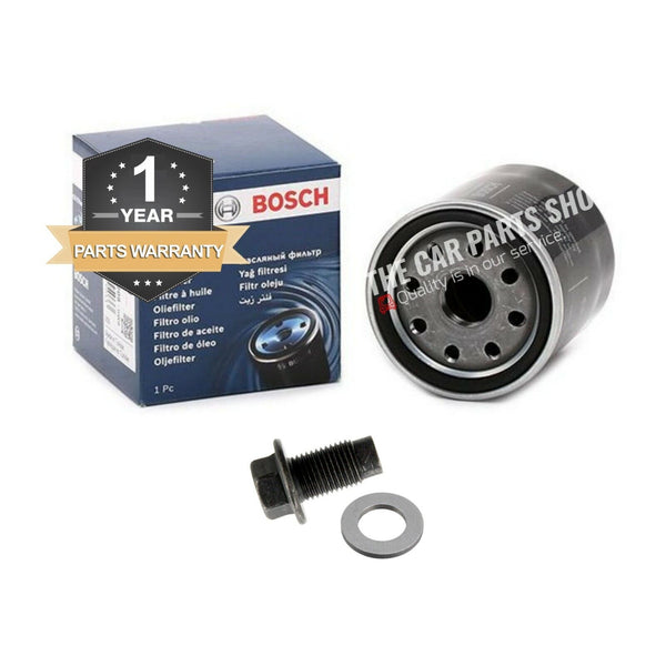 NEW BOSCH OIL FILTER & SUMP PLUG FOR CITROEN C1 1.0 PETROL 05-10