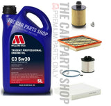 FOR VAUXHALL ASTRA J 2.0 CDTI MILLERS SERVICE KIT OIL AIR FUEL & CABIN