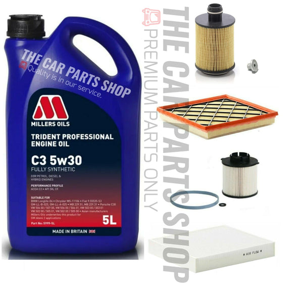 FOR VAUXHALL ASTRA J 2.0 CDTI MILLERS SERVICE KIT OIL AIR FUEL & CABIN