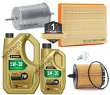 SERVICE KIT TO FIT SAAB 9-3 LINEAR 2.0 PETROL 6L 5W30 PLUS FUEL OIL AIR PACKAGE