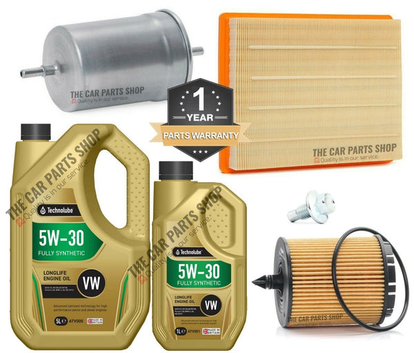 SERVICE KIT TO FIT SAAB 9-3 LINEAR 2.0 PETROL 6L 5W30 PLUS FUEL OIL AIR PACKAGE