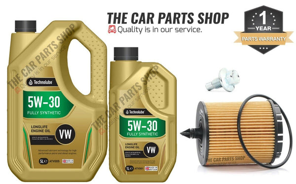 SERVICE KIT TO FIT SAAB 9-3 LINEAR 2.0 PETROL OIL FILTER SUMP PLUG & 6L LONGLIFE