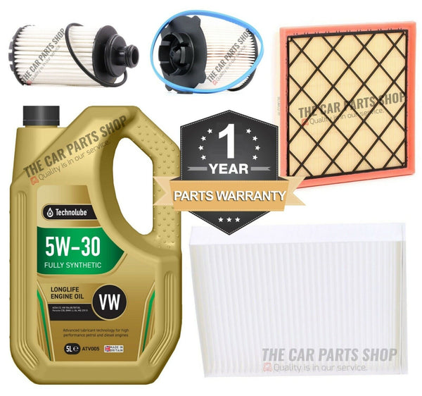 FOR ZAFIRA TOURER CDTI 2015> TECHNOLUBE SERVICE KIT 5L OIL & ALL NEW FILTERS