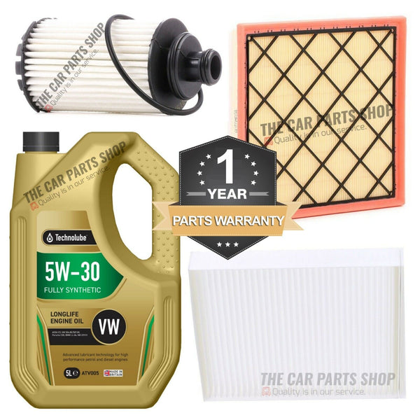 FOR ZAFIRA TOURER CDTI 2015> TECHNOLUBE SERVICE KIT 5L OIL WITH AIR OIL CABIN