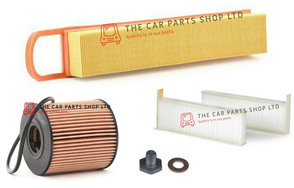 CABIN AIR OIL FILTER SERVICE KIT FOR CITROEN C4 GRAND PICASSO VTR PETROL MK1
