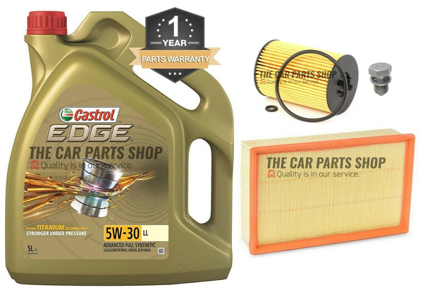FITS VW PASSAT 2.0 GT TDI MK7 SERVICE KIT 5L CASTROL & AIR OIL FILTER KIT