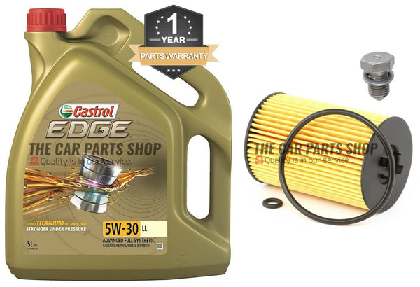 OIL CHANGE SERVICE KIT FITS VW PASSAT 2.0 GT TDI MK7 (5L CASTROL INC)