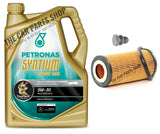FOR AUDI S3 2.0 TFSI QUATTRO 8P SERVICE KIT OIL FILTER & 5L PETRONAS + SUMP PLUG