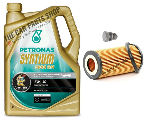 FOR AUDI S3 2.0 TFSI QUATTRO 8P SERVICE KIT OIL FILTER & 5L PETRONAS + SUMP PLUG