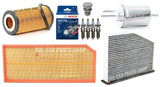COMPLETE SERVICE FILTER KIT & BOSCH PLUGS FOR AUDI S3 2.0 TFSI QUATTRO 8P