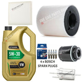 FOR SKODA FABIA MK2 1.2 PETROL FULL SERVICE KIT WITH 4 NEW BOSCH SPARK PLUGS