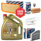 BOSCH SERVICE KIT FOR AUDI S3 2.0 TFSI 2006-2013 5L CASTROL & AIR OIL CABIN FUEL