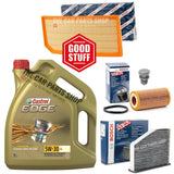 BOSCH SERVICE KIT FOR AUDI S3 2.0 TFSI 2006-2013 BOSCH POLLEN AIR OIL & CASTROL