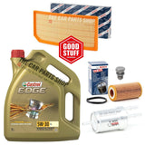 BOSCH SERVICE KIT FOR AUDI S3 2.0 TFSI 2006-2013 FUEL OIL AIR FILTER & CASTROL