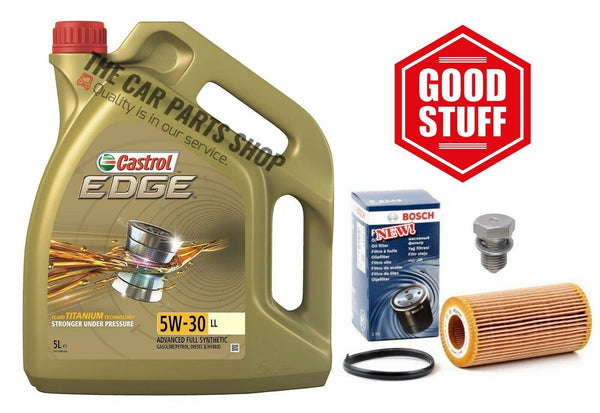 BOSCH SERVICE KIT FOR AUDI S3 2.0 TFSI 2006-2013 BOCSH OIL FILTER & CASTROL OIL