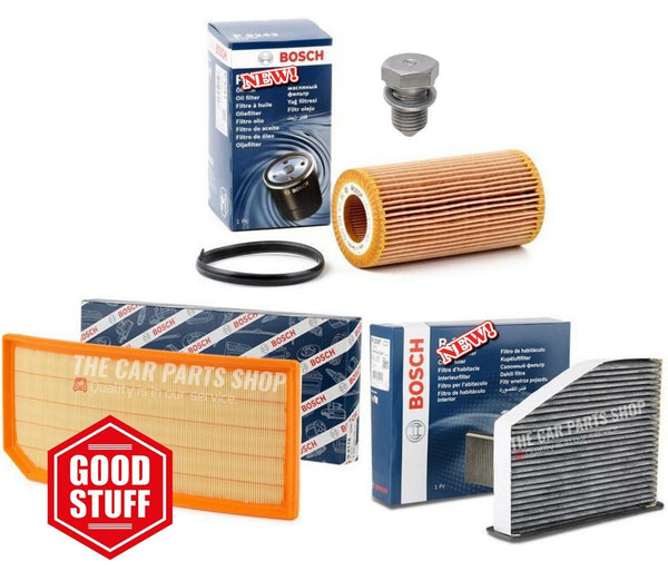 FOR AUDI S3 2.0 TFSI 2006-2013 BOSCH SERVICE FILTER KIT AIR OIL POLLEN BOSCH KIT