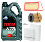 SERVICE KIT FOR FORD FIESTA MK6 1.4 1.5 TDCI 2008> AIR OIL POLLEN & FUCHS OIL 5L