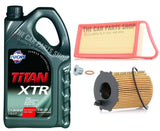 SERVICE KIT FOR FORD FIESTA MK6 1.4 1.5 TDCI 2008> 5L FUCHS 5W30 & AIR OIL PACK