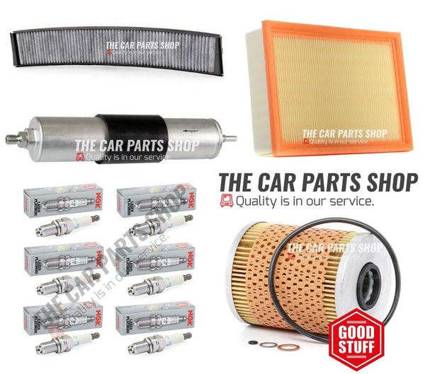 FOR BMW M3 E46 FULL SERVICE FILTERS KIT WITH 6 NGK SPARK PLUGS