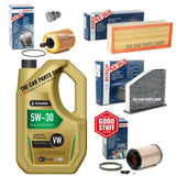 Full Service Kit For VW Golf MK5 1K1 2.0 TDI [2003 - 2008] with Technolube 5L